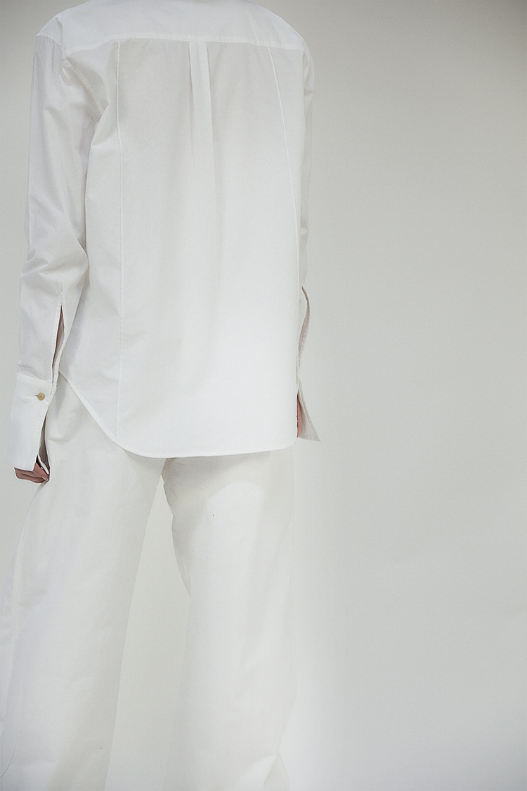 Diane wide-leg trousers in cotton - Off white