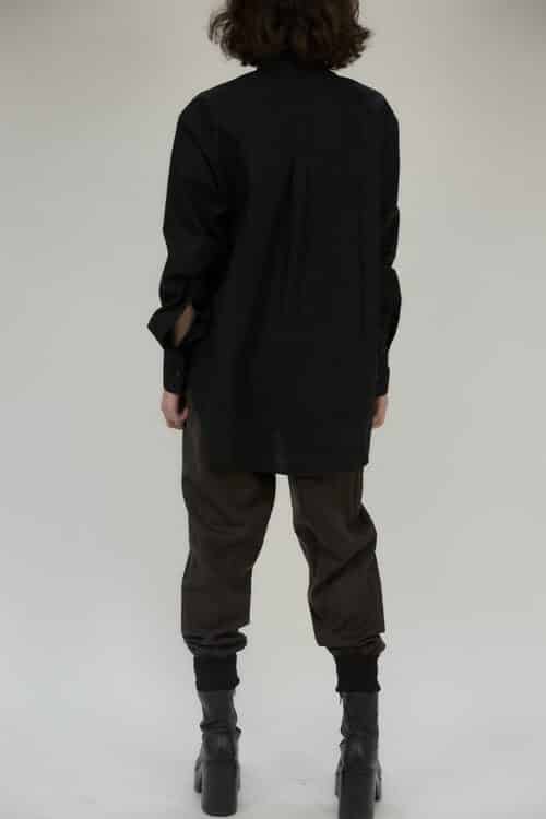 Johnny utility trousers in felted wool - Army green